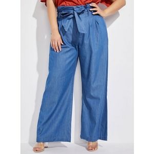 Chambray Trouser Pants
